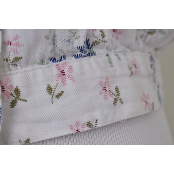 Vintage 90s Crop Floral Cotton Shirt by Jolly USA | size Medium - Picture 7 of 10